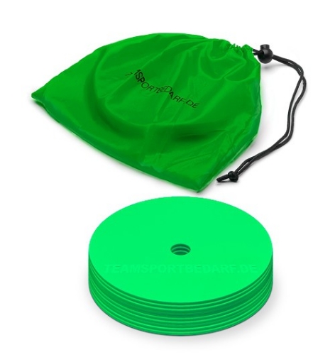 Poza cu Set 10 Copete Plate Verde - Teamsport