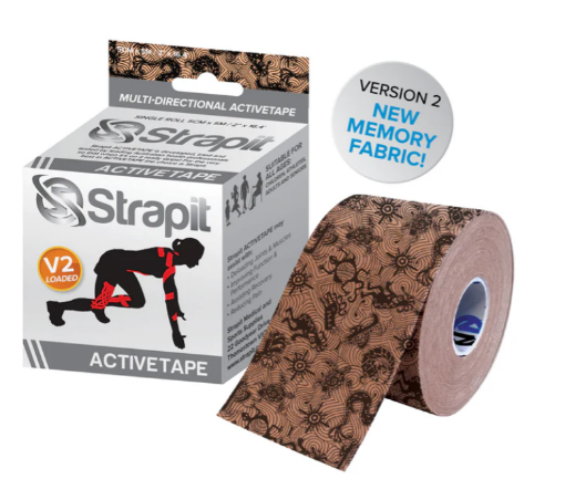 Poza cu DYNAMIC ACTIVETAPE 5CM x 5M  - BEIGE/MUSTA