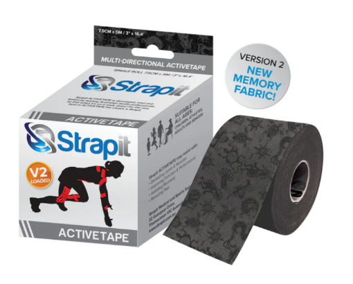 Poza cu DYNAMIC ACTIVETAPE 7,5CM x 5M  - MUSTA