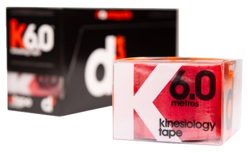 Poza cu K6.0 Kinesiologiateippi Punainen 5 cm x 6 m - d3Tape