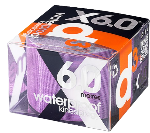 Poza cu X6.0 Kinesiologiateippi Xtreme Violetti 5 cm x 6 m - d3Tape